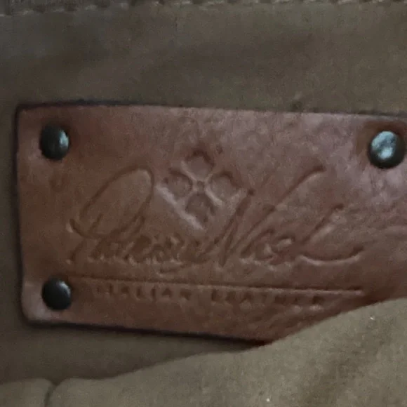 Patricia Nash Brown and Black Leather Tote - Picture 8 of 13